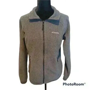 Columbia Womens Grey Fleece Zip Up Jacket M